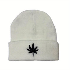 Knitted Leaves & Thorns Unisex Beanie Hat