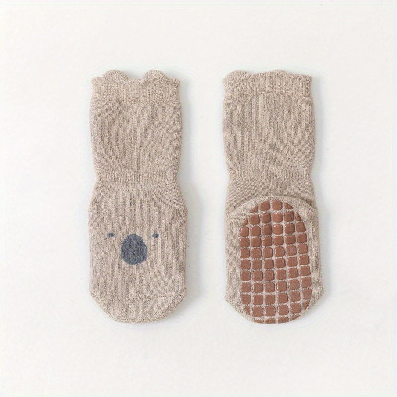 Fleece Lined Anti Slip Floor Socks for Baby Boys Girls