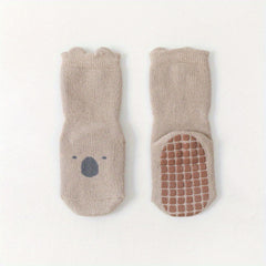 Fleece Lined Anti Slip Floor Socks for Baby Boys Girls