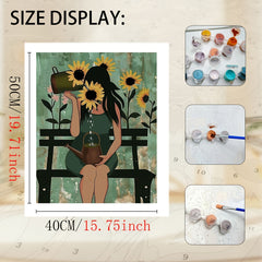 DIY Sunflower Girl Painting Kit for Beginners - Ideal Gift for Children