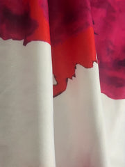 Dress Women's Plus Random Print Off Shoulder Lantern Sleeve Maxi Dress