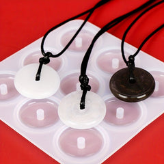 Silicone Pendant Molds for Jewelry Keychain Epoxy Resin Necklace Stone Molds