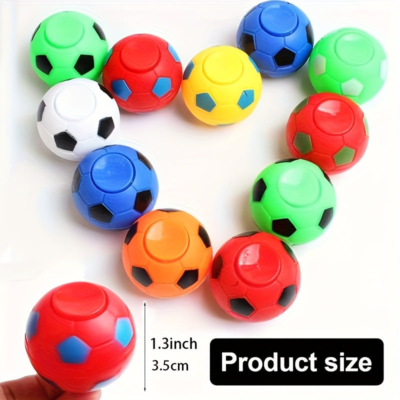 12pcs Fidget Spinner Soccer Ball Toys Colorful Football Party Favor Bags