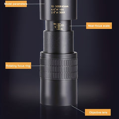 HD Portable Monocular With BAK4 Prism - Bird Watching Travel Sightseeing