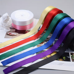 25 Yards Roll Silk Satin Ribbon for DIY Gift Package Bow Making Supplies