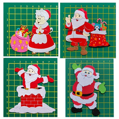 Santa Claus Christmas Metal Cutting Dies Stencil Template Scrapbooking