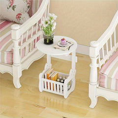 European Style Small Coffee Table Small Round Table Mini Bedside Table