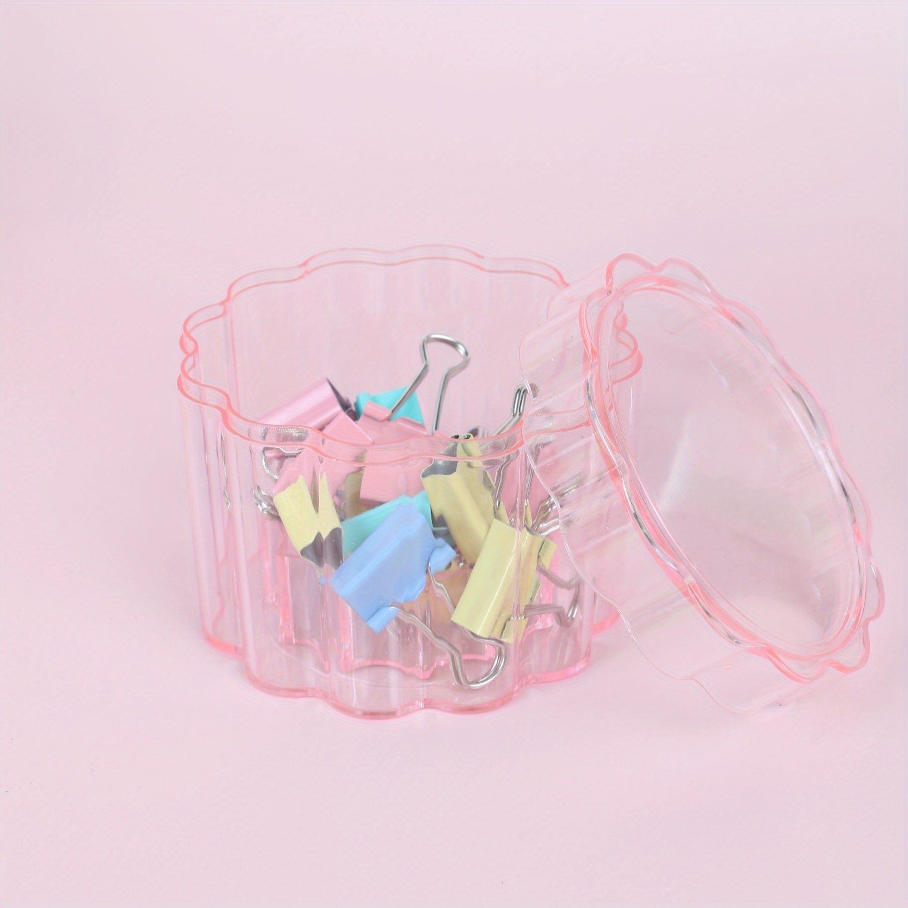 Clear Storage Box Container Organizer for Jewelry Makeup Accessories
