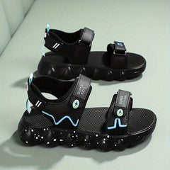 Boys' Sandals Hook Loop Fastener Soft Sole Non Slip Outdoor Beach Shoes