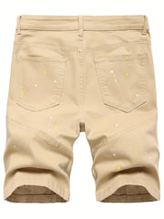 Men's Street Style Ripped Denim Shorts