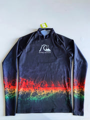 Men's Rainbow Block T shirt Sun Protection Fishing Shirt