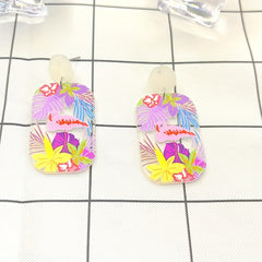 Transparent Acrylic Graffiti Earrings Ear Drop Ear Jewelry
