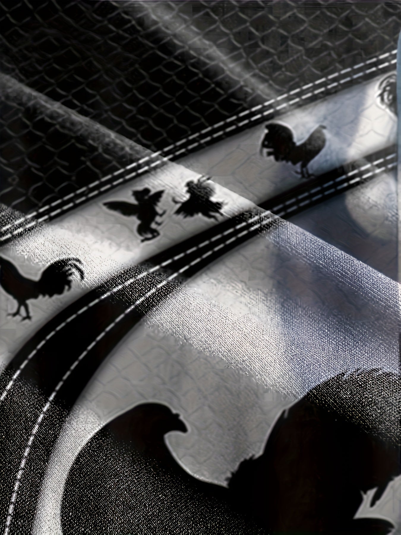 Rooster Pattern Mens 2 Piece Shorts Set Summer Casual Outfit