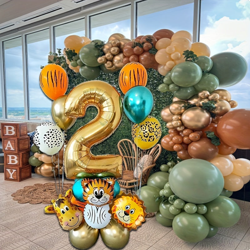 Jungle Animal Theme Balloon Set for Birthday Party Decorations