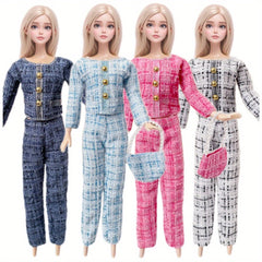 Doll Clothes Set for 11.5 Inch Dolls - 3 Outfits with Accessories