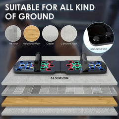 Portable Push up Training Board - Chest & Abdominal Muscle Equipment