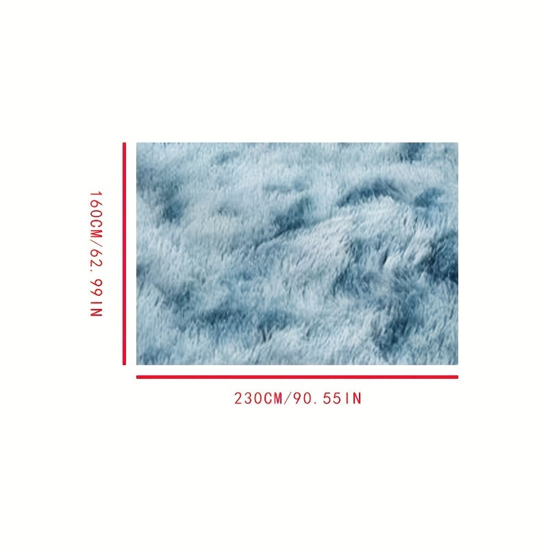 Soft Fluffy Tie Dyed Area Rug Non Slip Carpet Washable 62.99x90.55