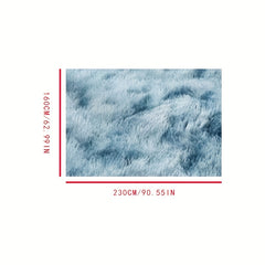 Soft Fluffy Tie Dyed Area Rug Non Slip Carpet Washable 62.99x90.55
