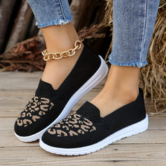 Leopard Print Anti-slip Mesh Sneakers