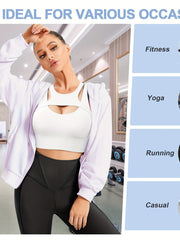 Women's Push Up Sports Bra Yoga Workout Crop Top Halter Cutout Tank
