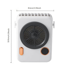 Portable Neck Camera Fan with Digital Display