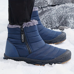 Women's Plush Thermal Snow Boots Side Zipper Non-slip Winter Ankle Boots