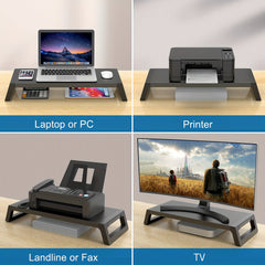 Metal Monitor Stand Riser for Desktop Laptop Computer Printer