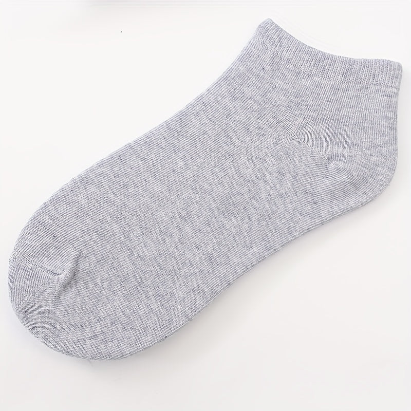 9pairs Unisex Gray Mixed Boat Ankle Socks for Girls Boys
