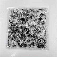 Flower Background Plate Stamps Stencils DIY Scrapbook Decorative Craft Embossing