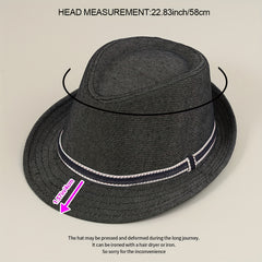 Men's Summer Sun Hat Outdoor Jazz Seaside Travel Sun Protection Hat