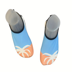 Coconut Tree Pattern Water Shoes Lightweight Non slip Snorkeling Beach