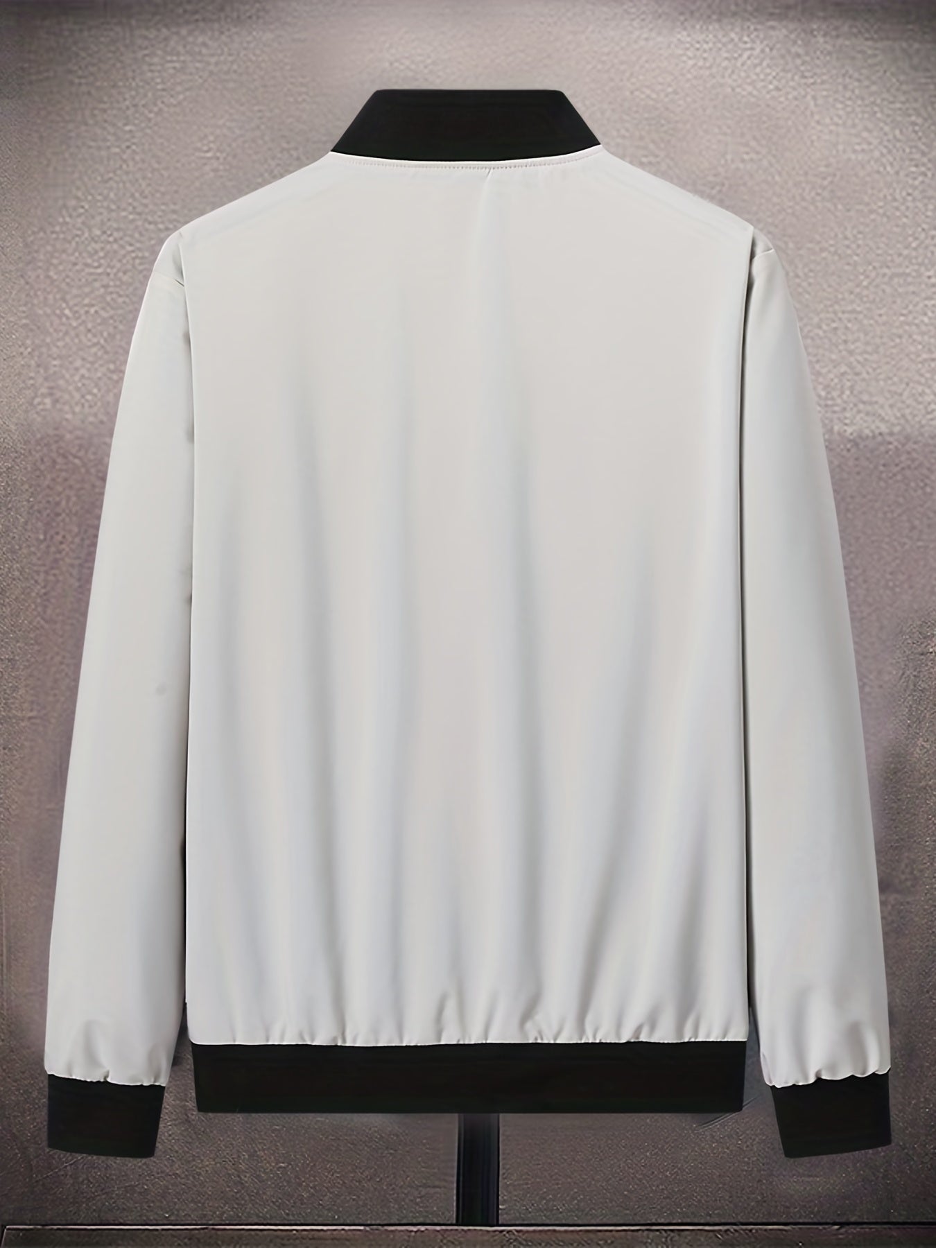 Men's Casual Snake Pattern Windbreaker Jacket Coat