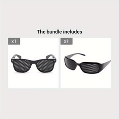 Anti Myopia Astigmatism Glasses Vision Correction Fatigue Pin Hole Glasses
