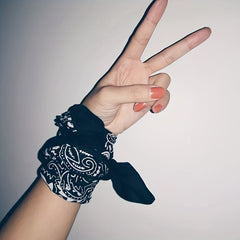 Cashew Flower Square Scarf Hiphop Hairband Bandana