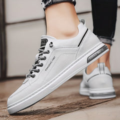 Men's Alphabet Detail Skate Shoes Wear resistant Non Slip Casual Shoes For Youth