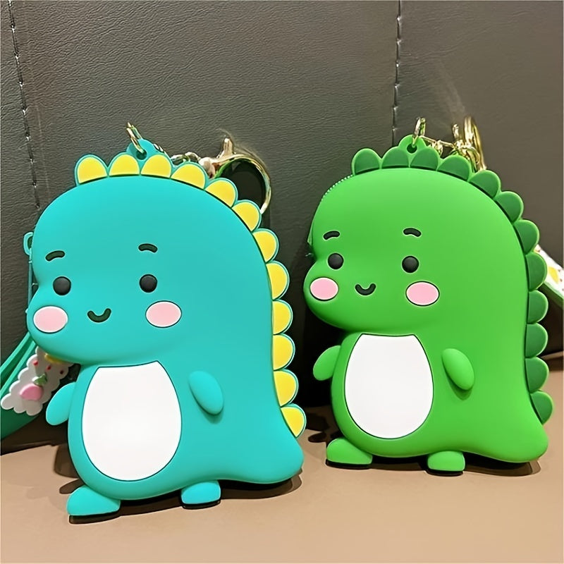 2pcs Dinosaur Keychain Pendant for Car Keys Backpacks Wallet