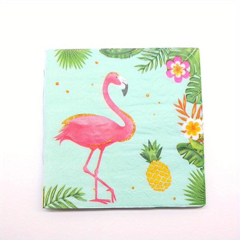 Flamingo Party Supplies Set Tropical Decorations For Birthday Favors