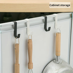 2pcs Stainless Steel Cabinet Door Hook for Bathroom and Kitchen Storage
