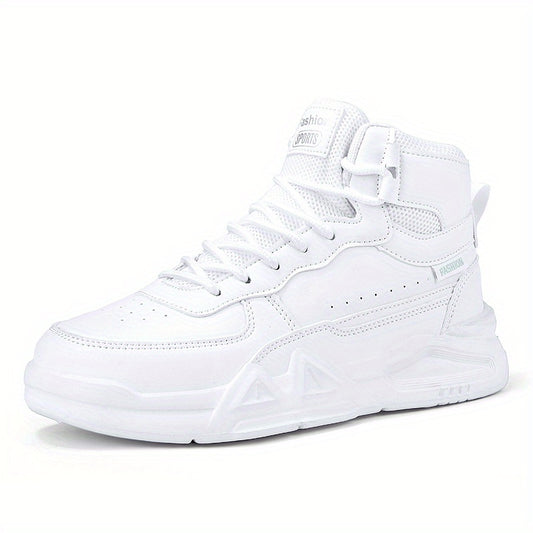 Kids Solid Skate Shoes Comfy Platform Sneakers For School
