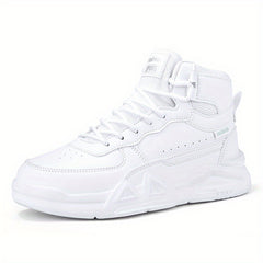 Kids Solid Skate Shoes Comfy Platform Sneakers For School