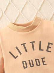 Baby Boy Fall Winter 2Pcs Set Crew Neck Sweatshirt Tops Pants Outfits
