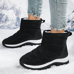 Waterproof Plush Lined Furry Thermal Snow Boots Fall Winter Keep Warm