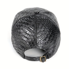 Crocodile Pattern PU Peaked Cap Street Hip Hop Sun Hat