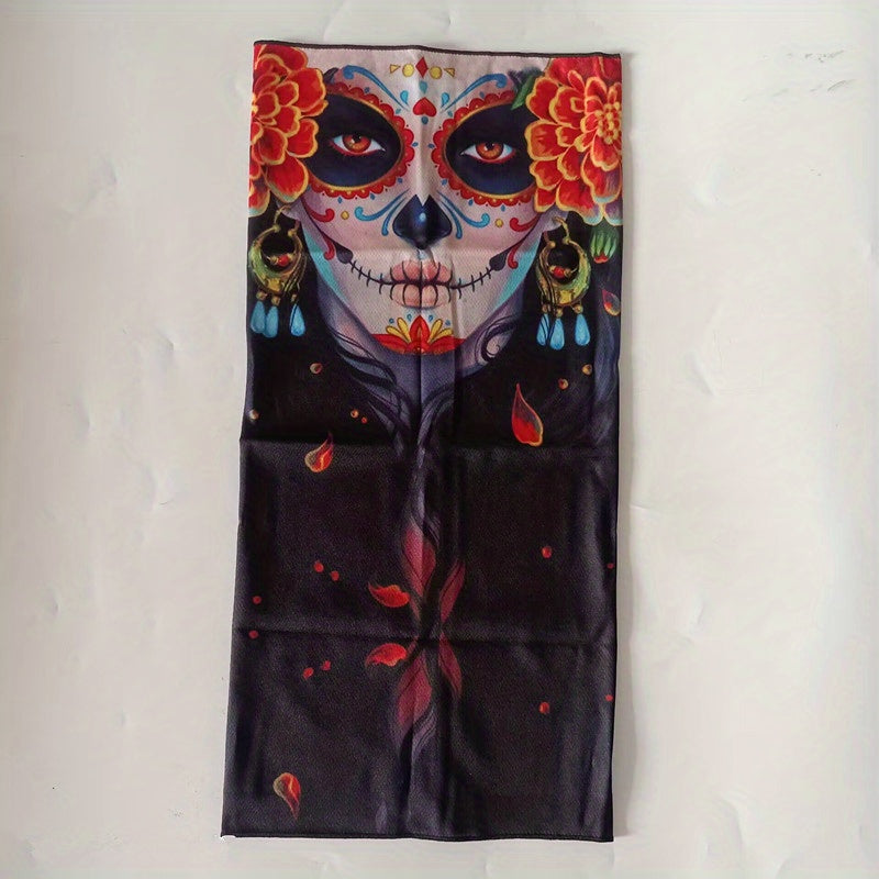 Ethnic Style 3D Printing Magic Face Towel Outdoor Face Mask