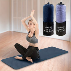 Non Slip Yoga Towel with Storage Bag Portable 60x182cm