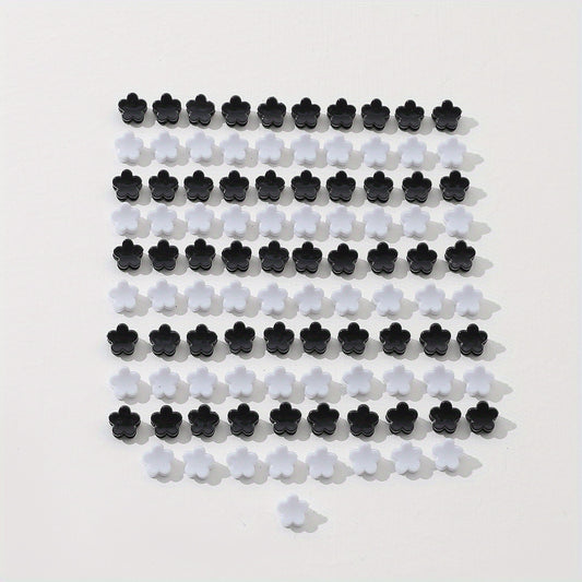 100pcs Mini Star Shape Hair Claw Braid Hair Clip Hair Accessories