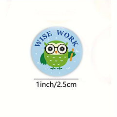 500pcs Animals Cartoon Stickers Owl Designs School Teacher Stationery Sticker