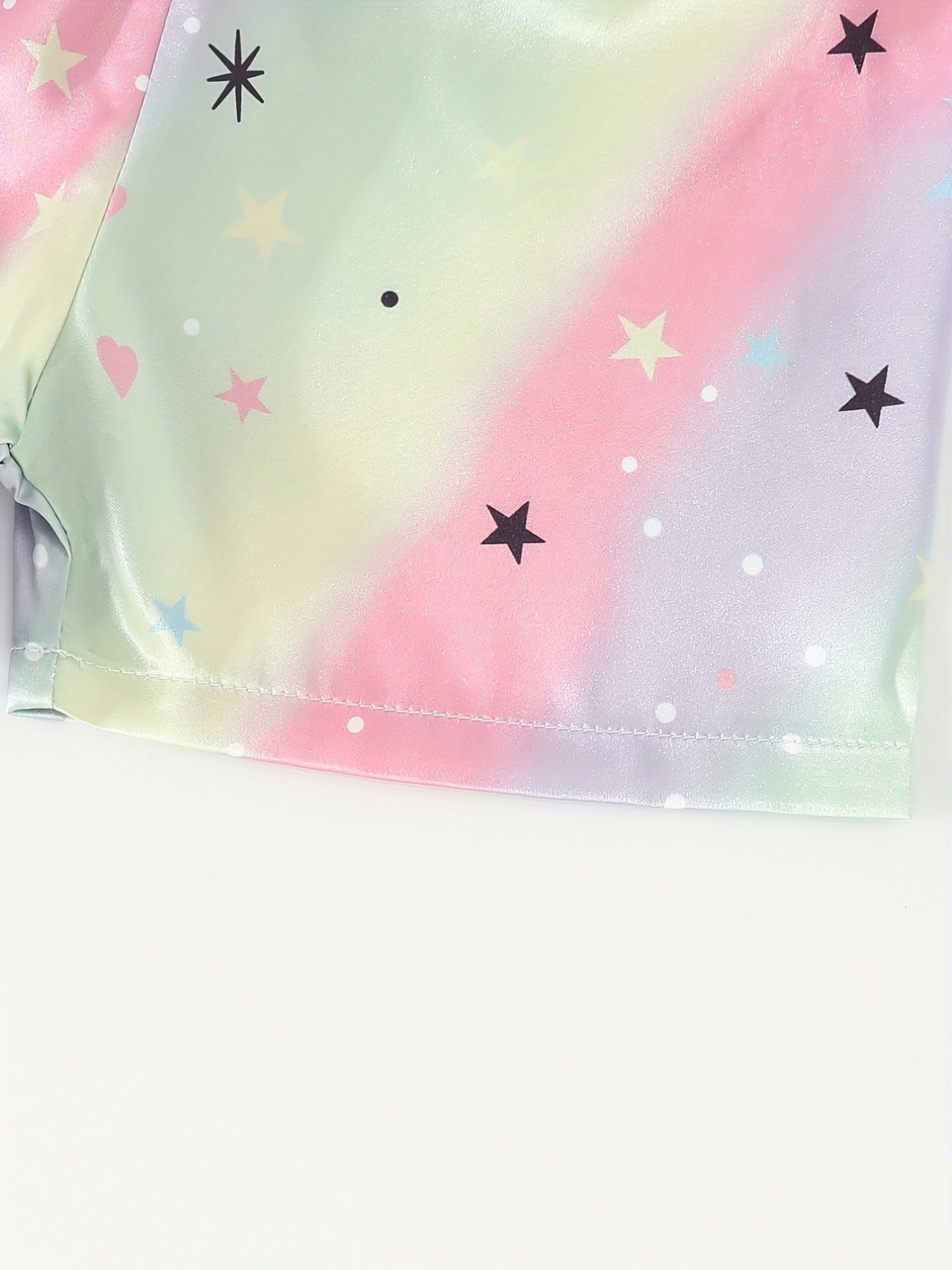 Kids Rainbow Star Cotton Pajama Set
