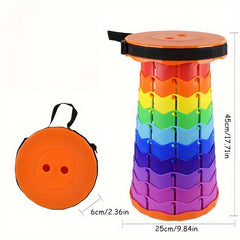 Portable Telescopic Stool for Outdoor Lightweight Folding Comfort