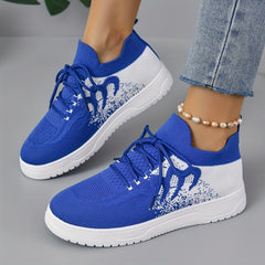 Women's Textured Ombre Lace Up Running Shoes